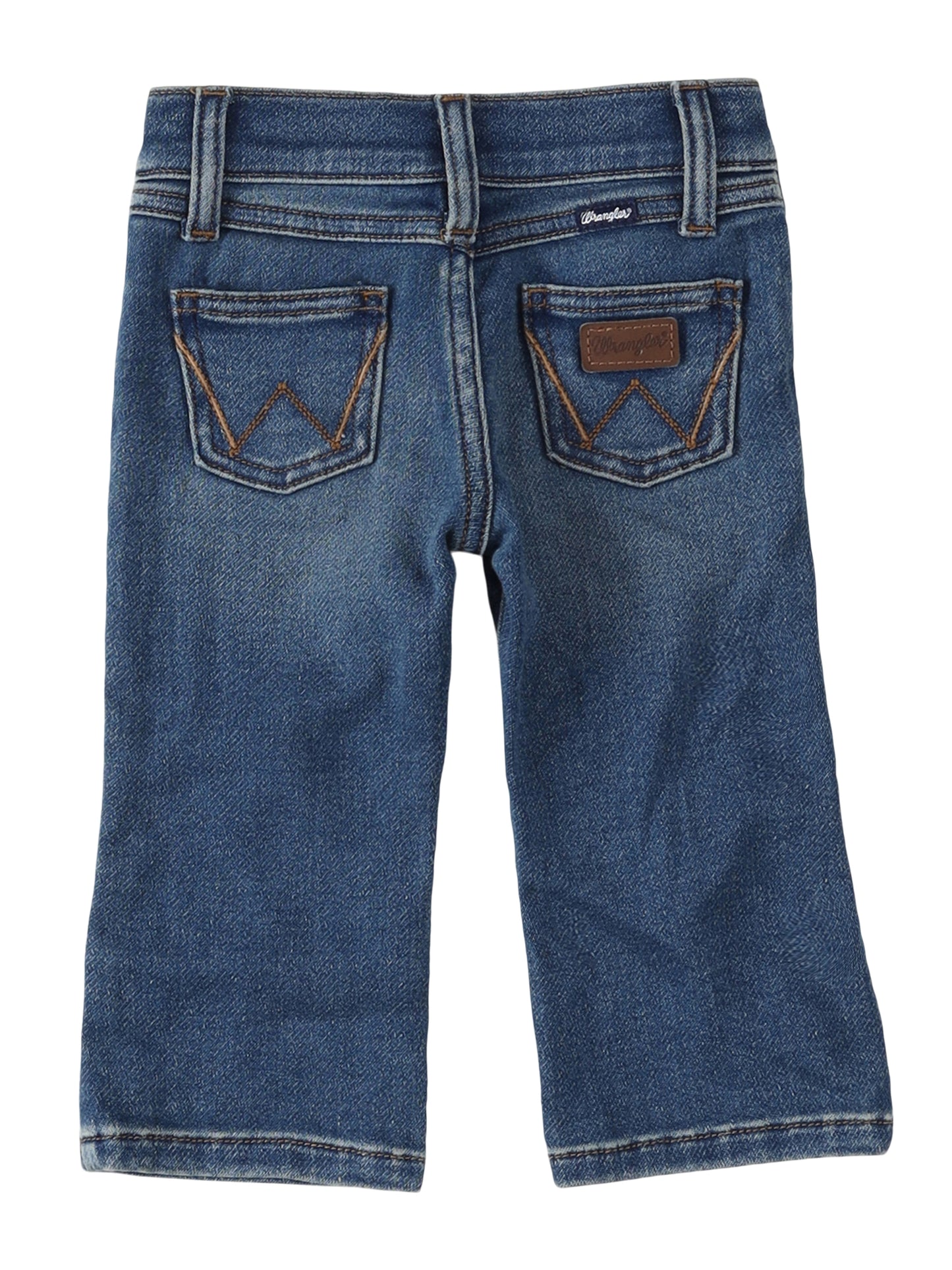 Wrangler Little Boy’s Stitched Pocket Boot Cut Medium Blue Jean (0/3M-4T)