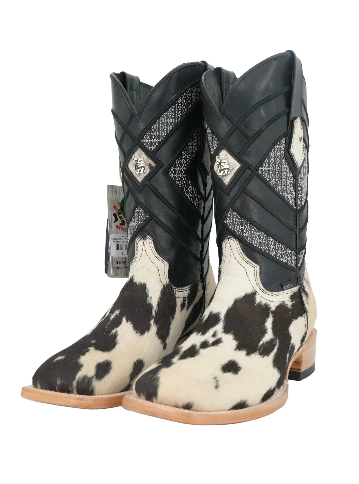Rock'em Men's Cow Hair Boots Size 8 *AS SEEN ON IMAGE*