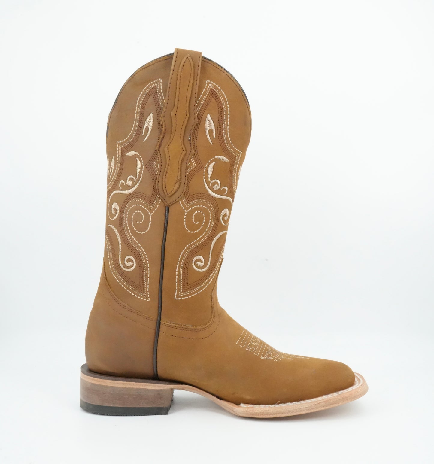 El General Women's Nobuck Honey Floral Boot