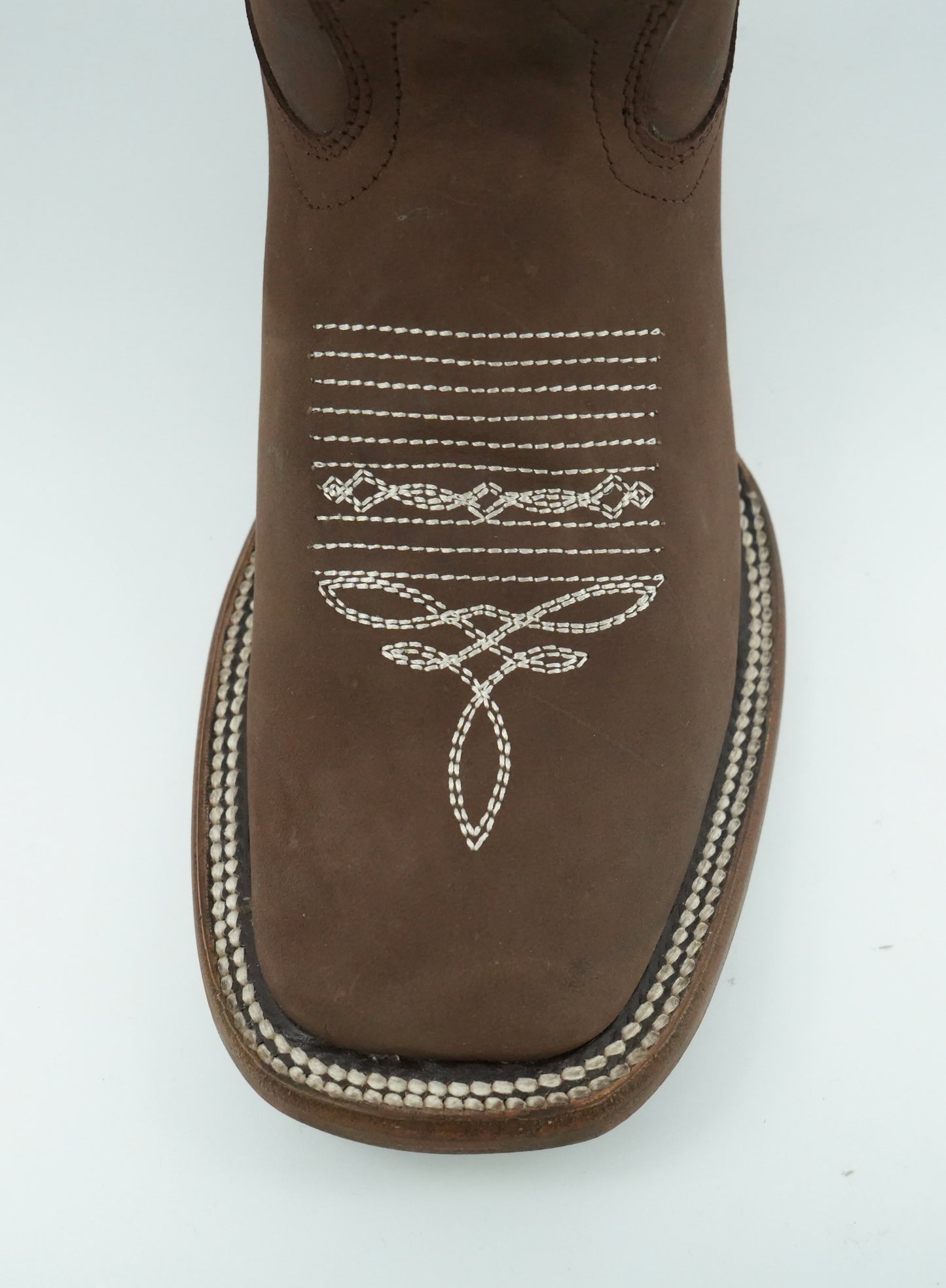 Golden Boots Women’s Brown Crazy Floral Wide Square Toe Boot
