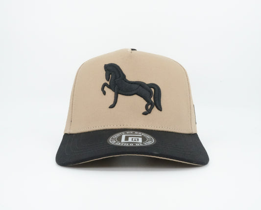 Gente De Rancho Caballo Frison Khaki and Black Cap