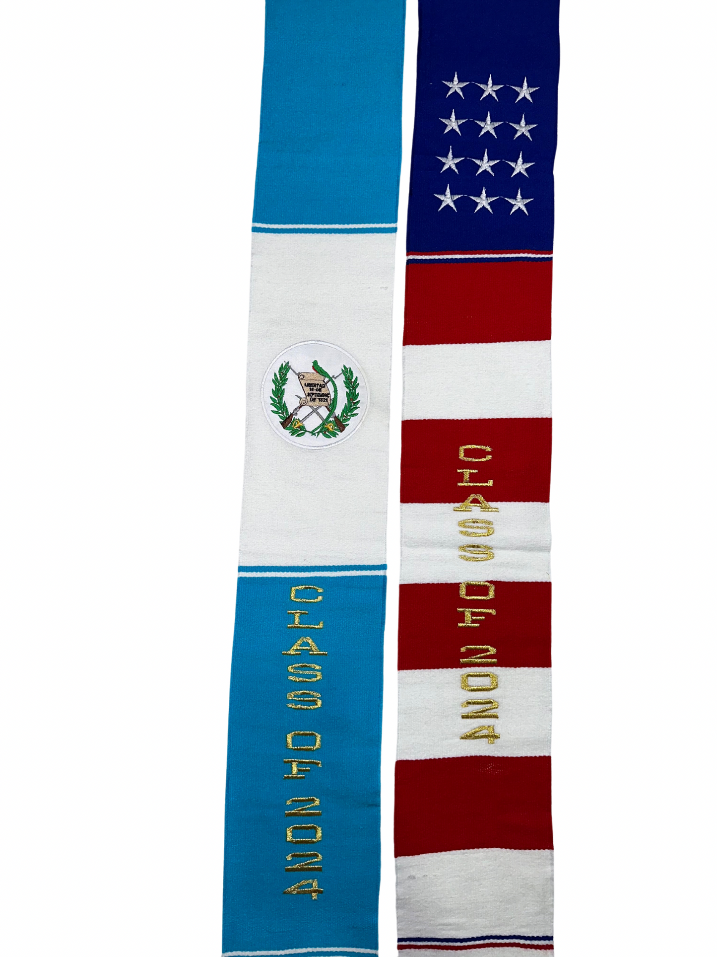 Graduation Stole Class of 2024 Serape USA/Guatemala