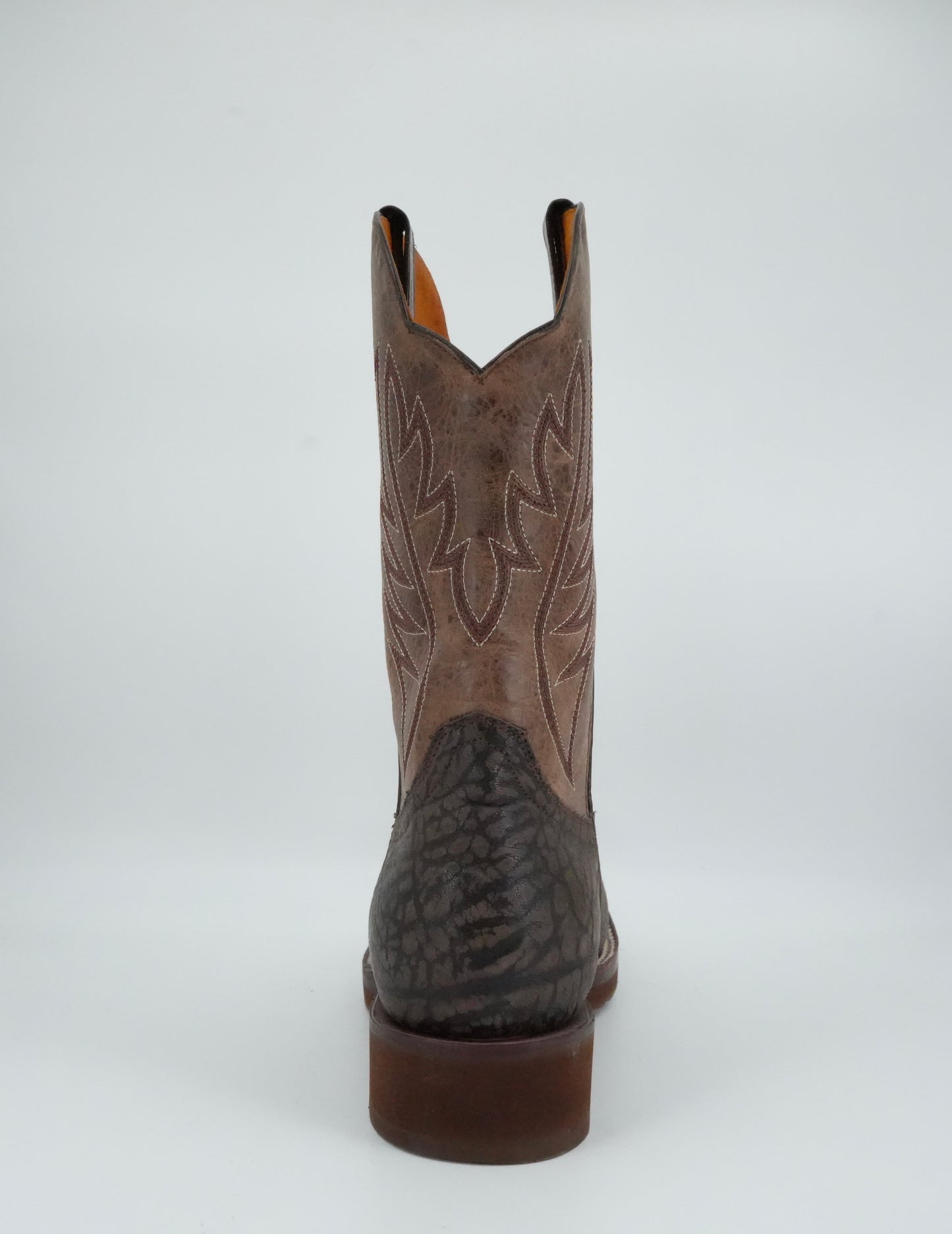 Denver Boots Men's Bull Shoulder Brown Semi Square Toe Boot