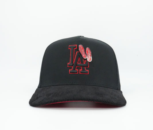 Contti LA Red Bottom Black & Red Cap
