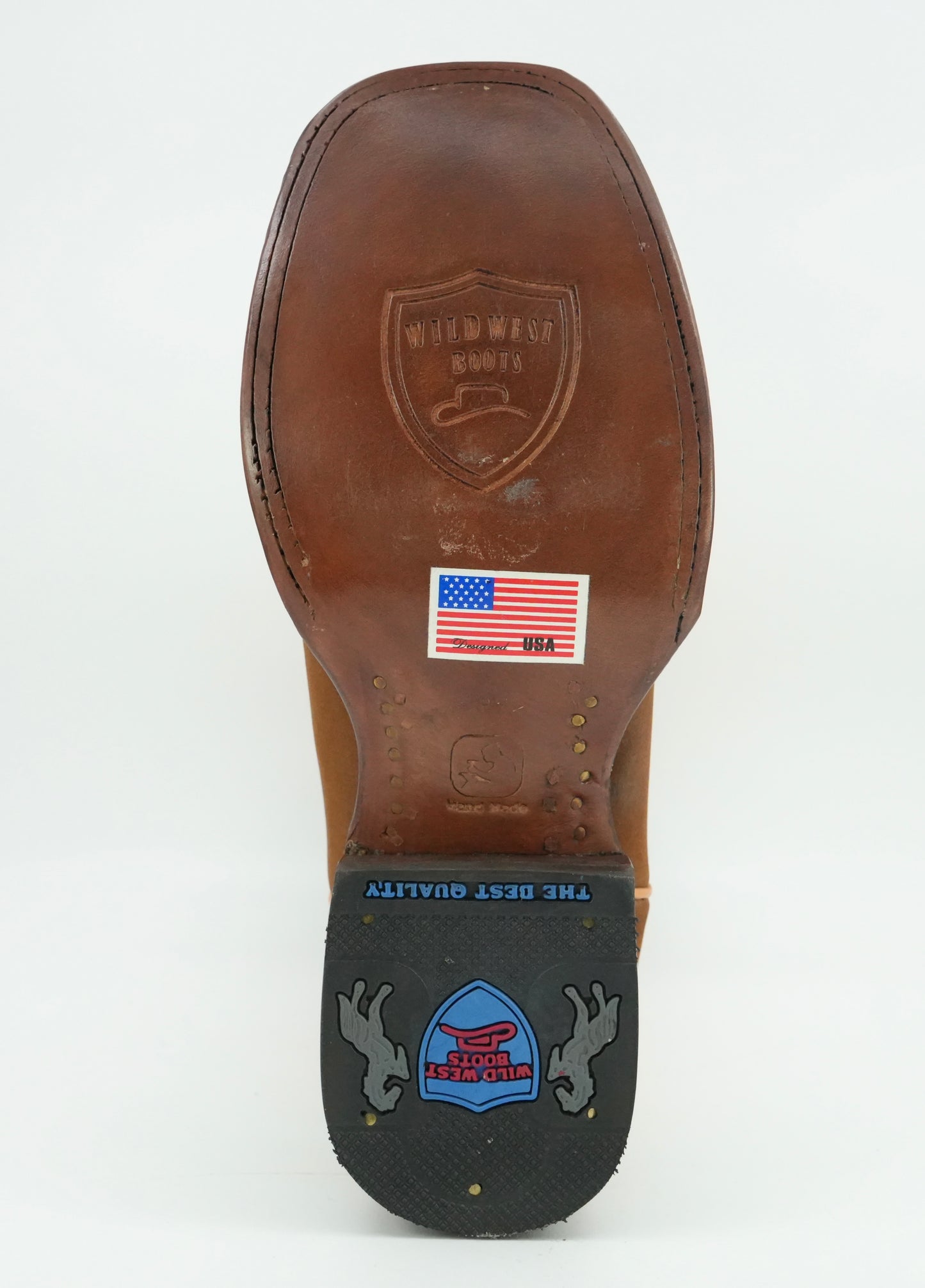Wild West Botas Nobuk Chedron con punta cuadrada para mujer