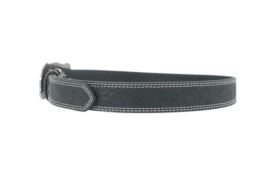 Ariat Girl's Floral Embossed Belt - Black