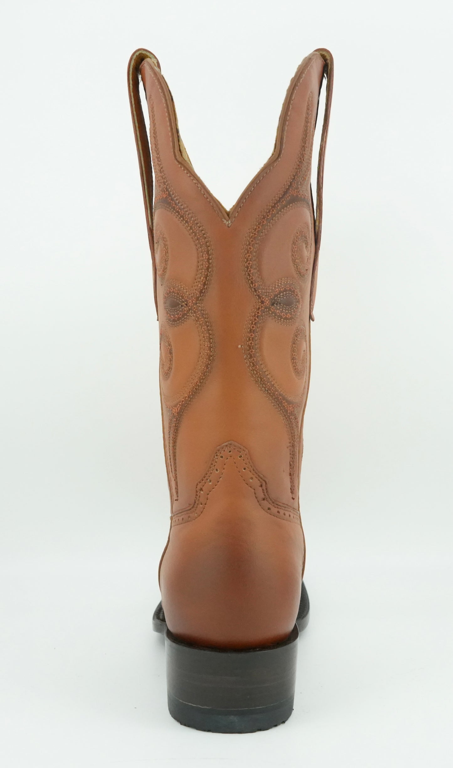 Denver Boots Women's Tan Genuine Leather Wide Square Toe Boot
