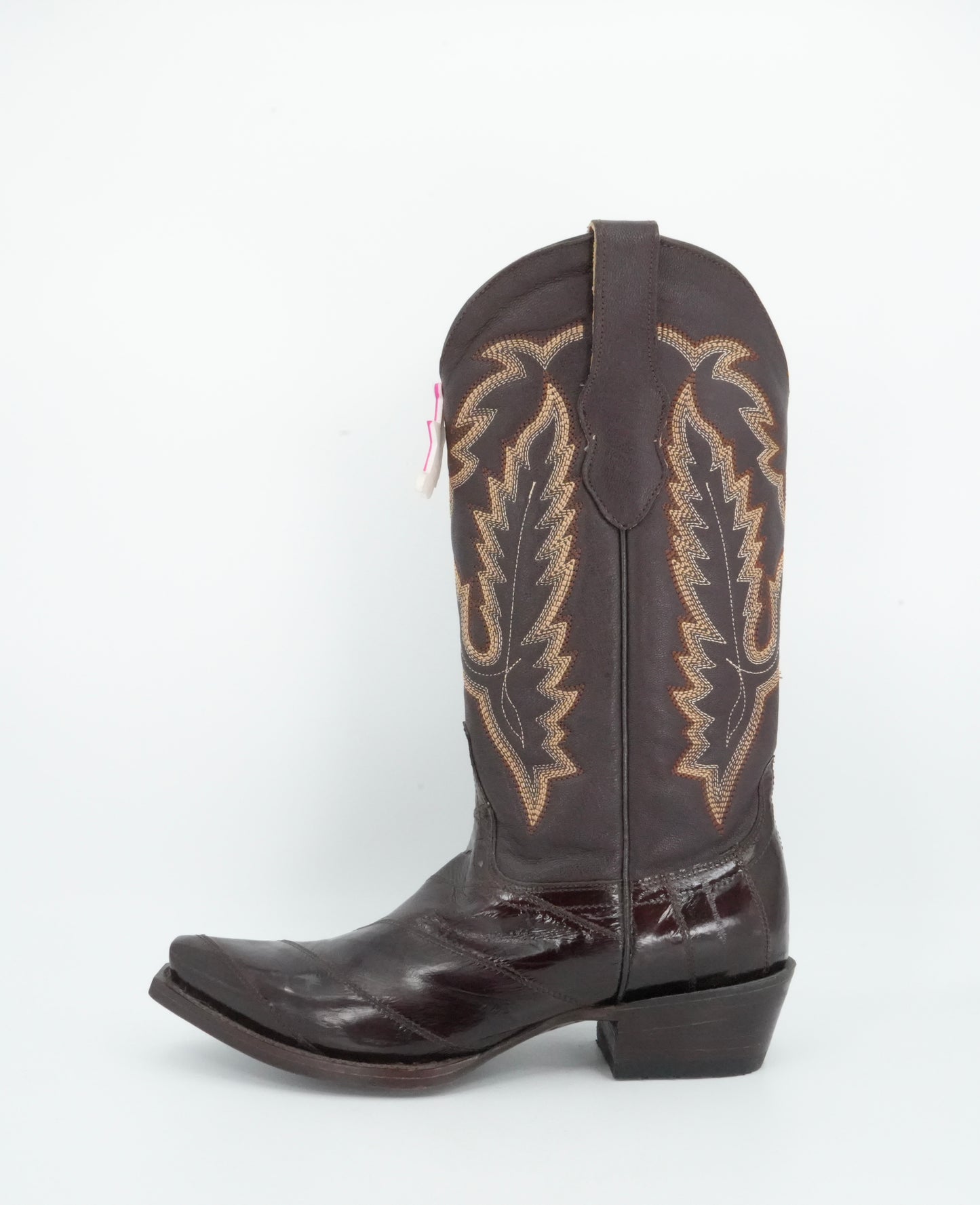 Los Altos Women's Eel Brown Snip Toe Boot