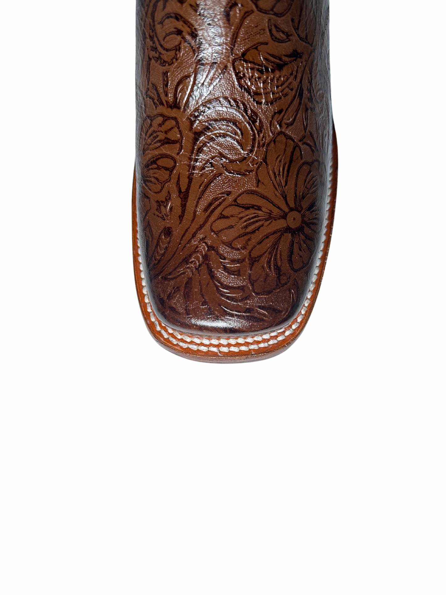 Stephy Women Tooled Print Faded Brown Boots