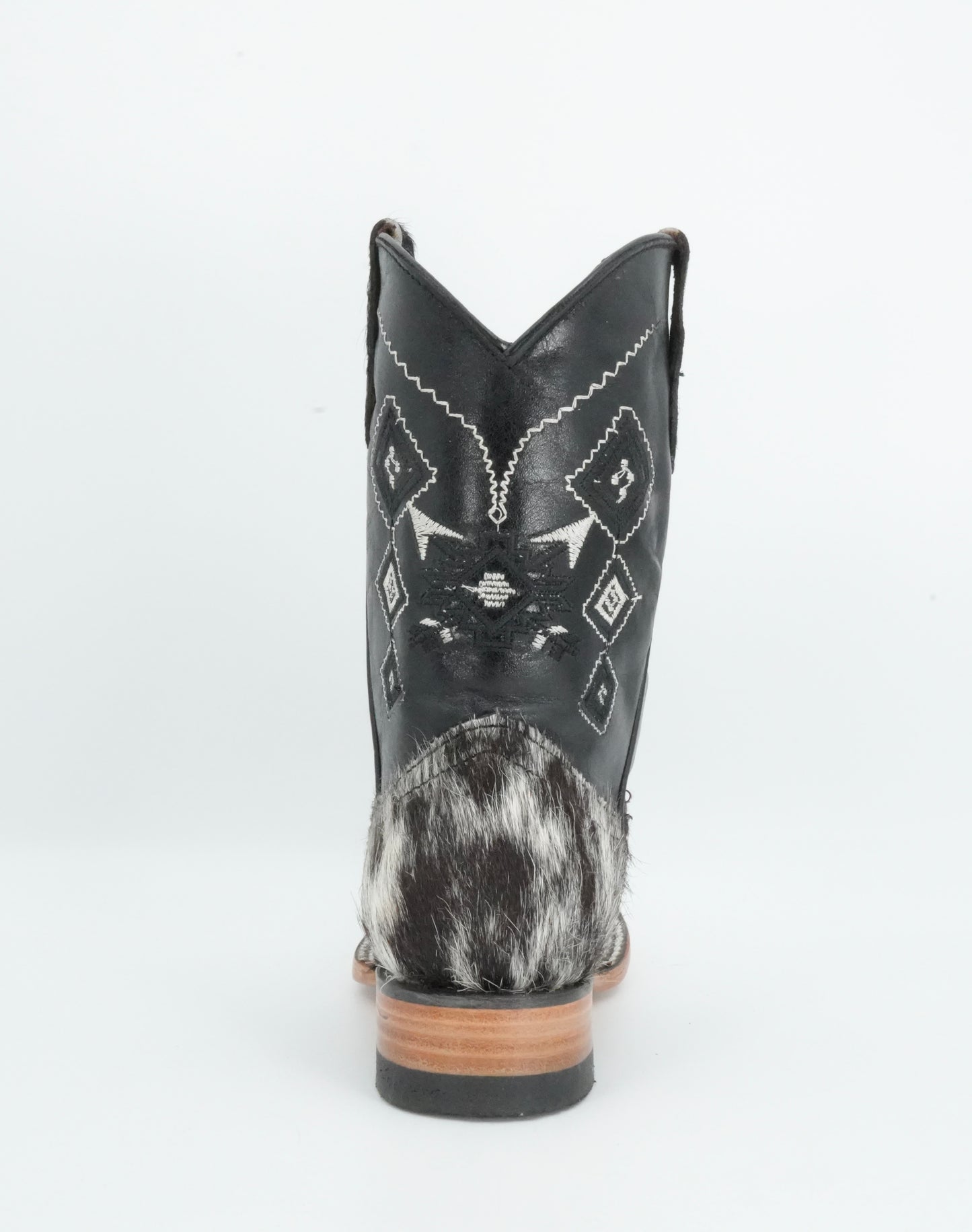 Rock'em Kid's Cow Hair White/Black Boots Size: 13 US / 20 MEX *AS SEEN ON IMAGE*
