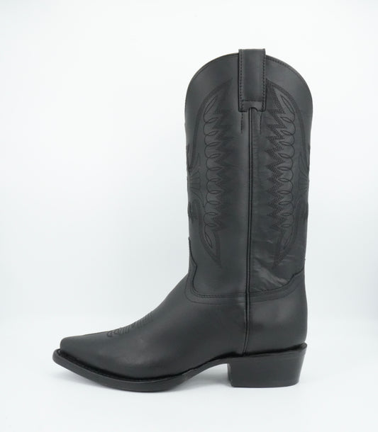 Rodeo Bravo Men’s Grasso Leather Black J Toe Boot