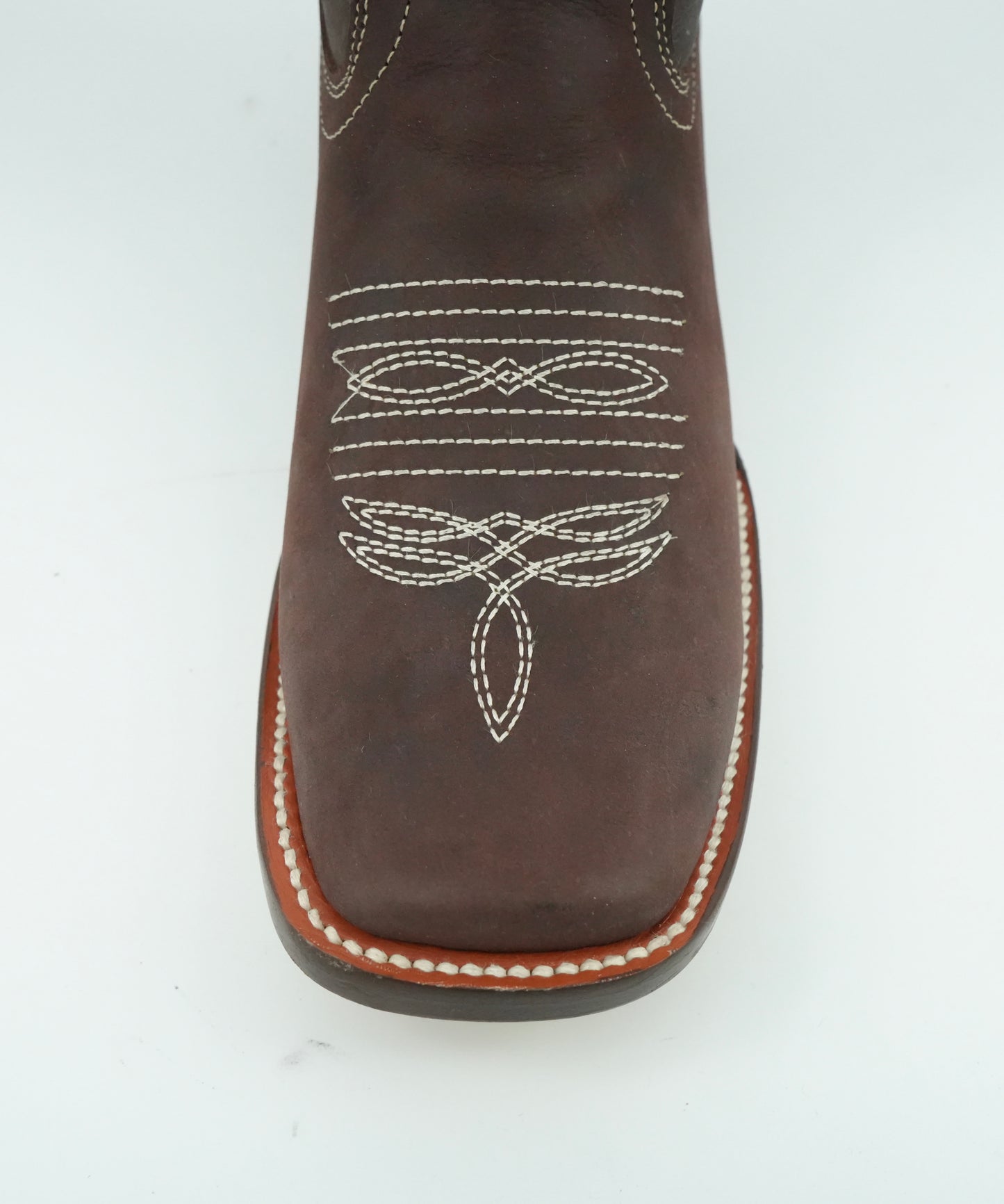La Sierra Women's Brown Embroidered Horseshoes Square Toe Boot