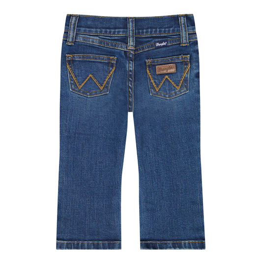 Wrangler Little Boy's Stitched Pocket Western Jean - Dark Blue
