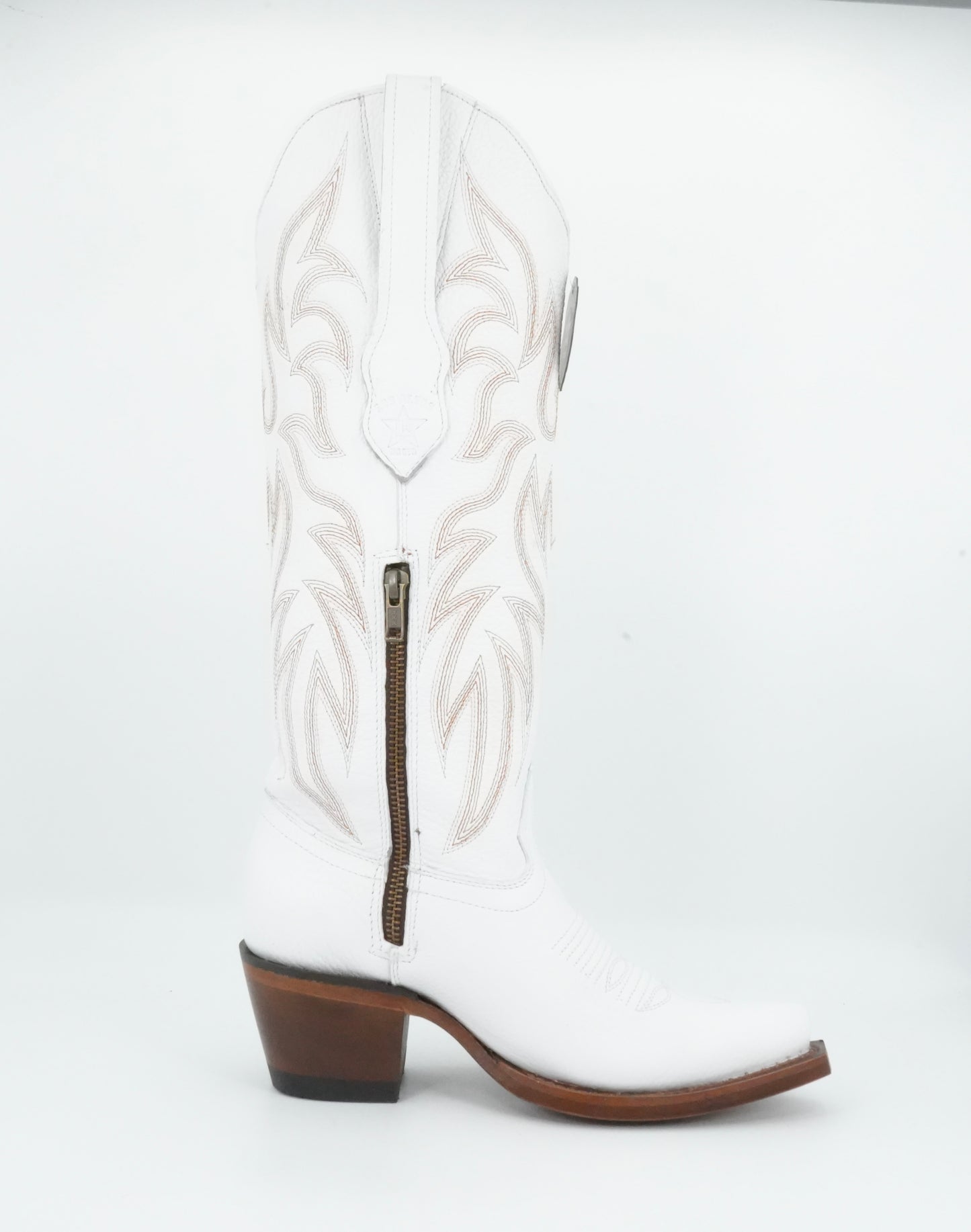 Los Altos Women’s Deer Finish White High Top Boot