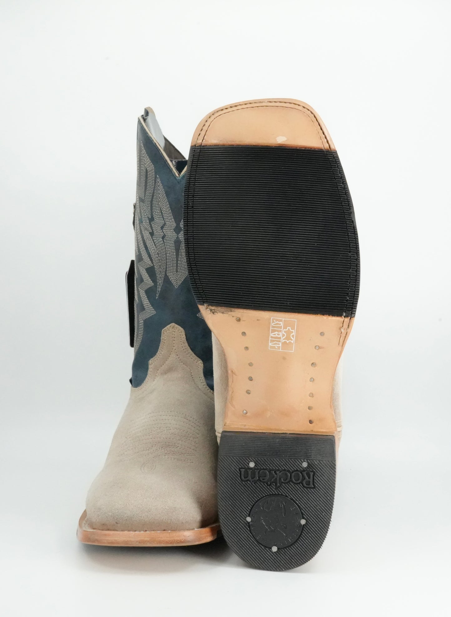 Rock'em Men's Roughout Sand Wide Square Toe Boot