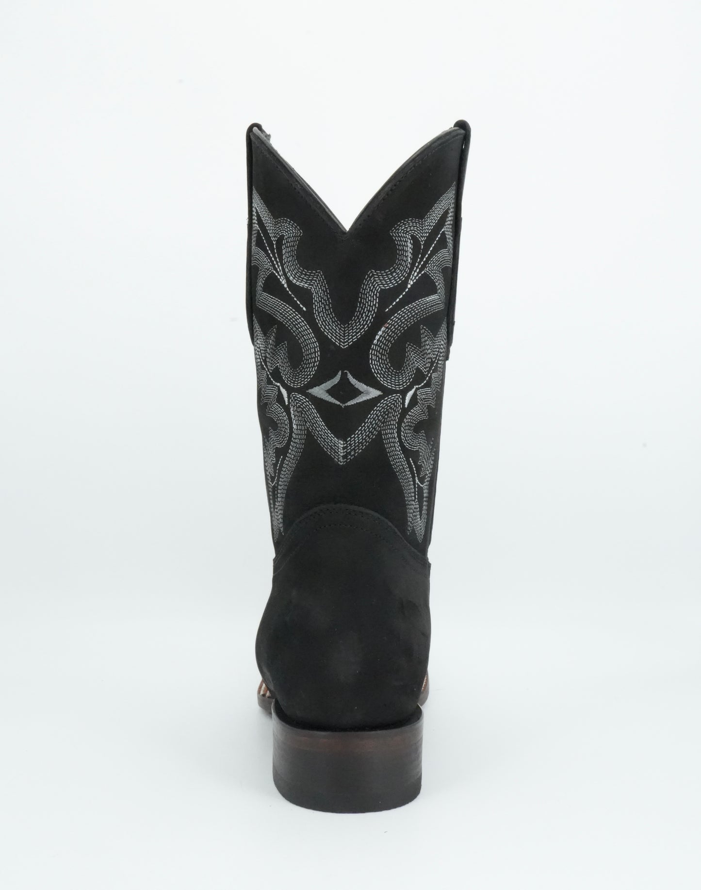 Vaquero Signature Men's Black Nobuck Wide Square Toe Boot