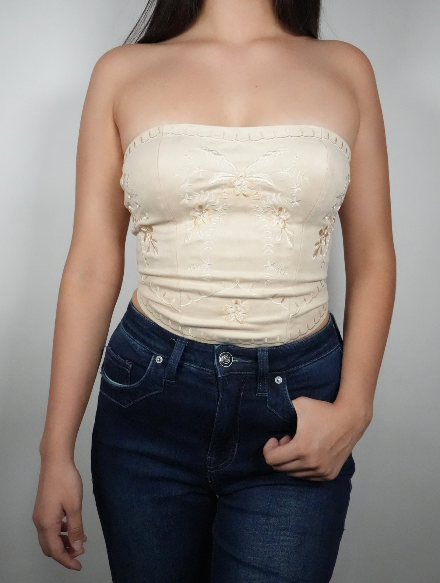 Women's Sadelia Corset Top - Khaki