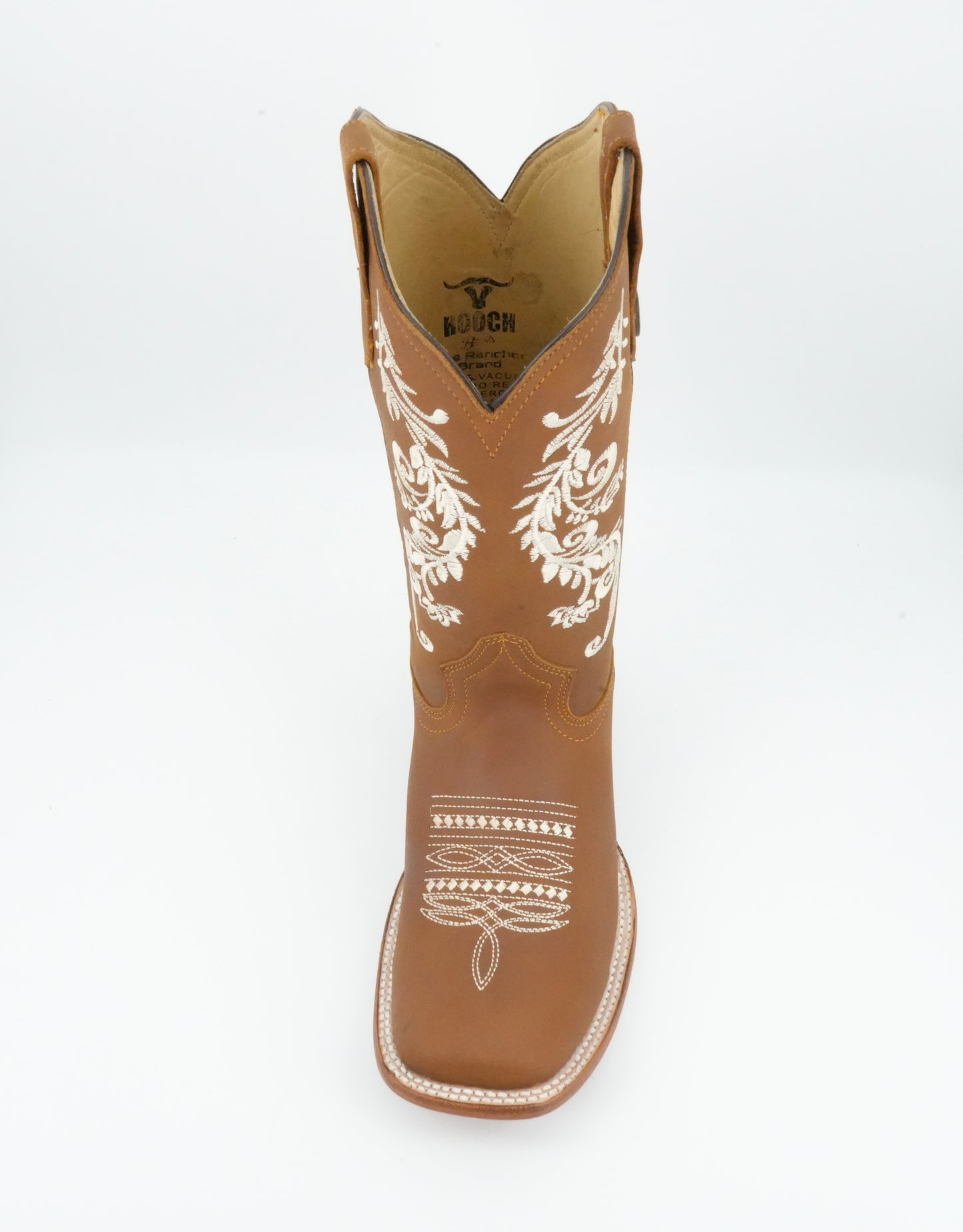 Hooch Boots Women's Honey Crazy Wide Square Toe Boot
