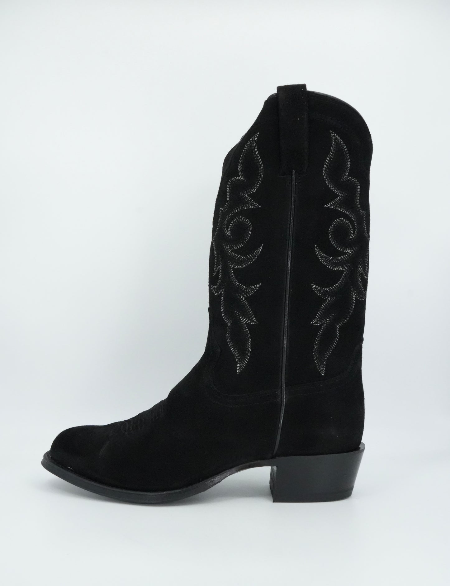 Tony Lama Men's Plano Black Suede Round Toe