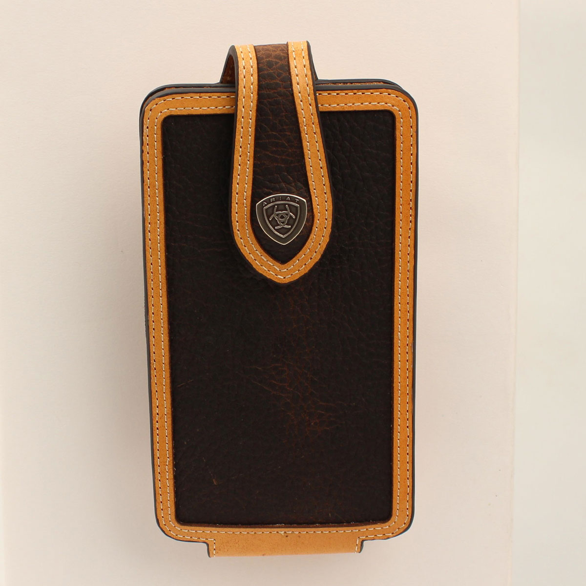 Funda para teléfono móvil grande Rowdy de Ariat Brown