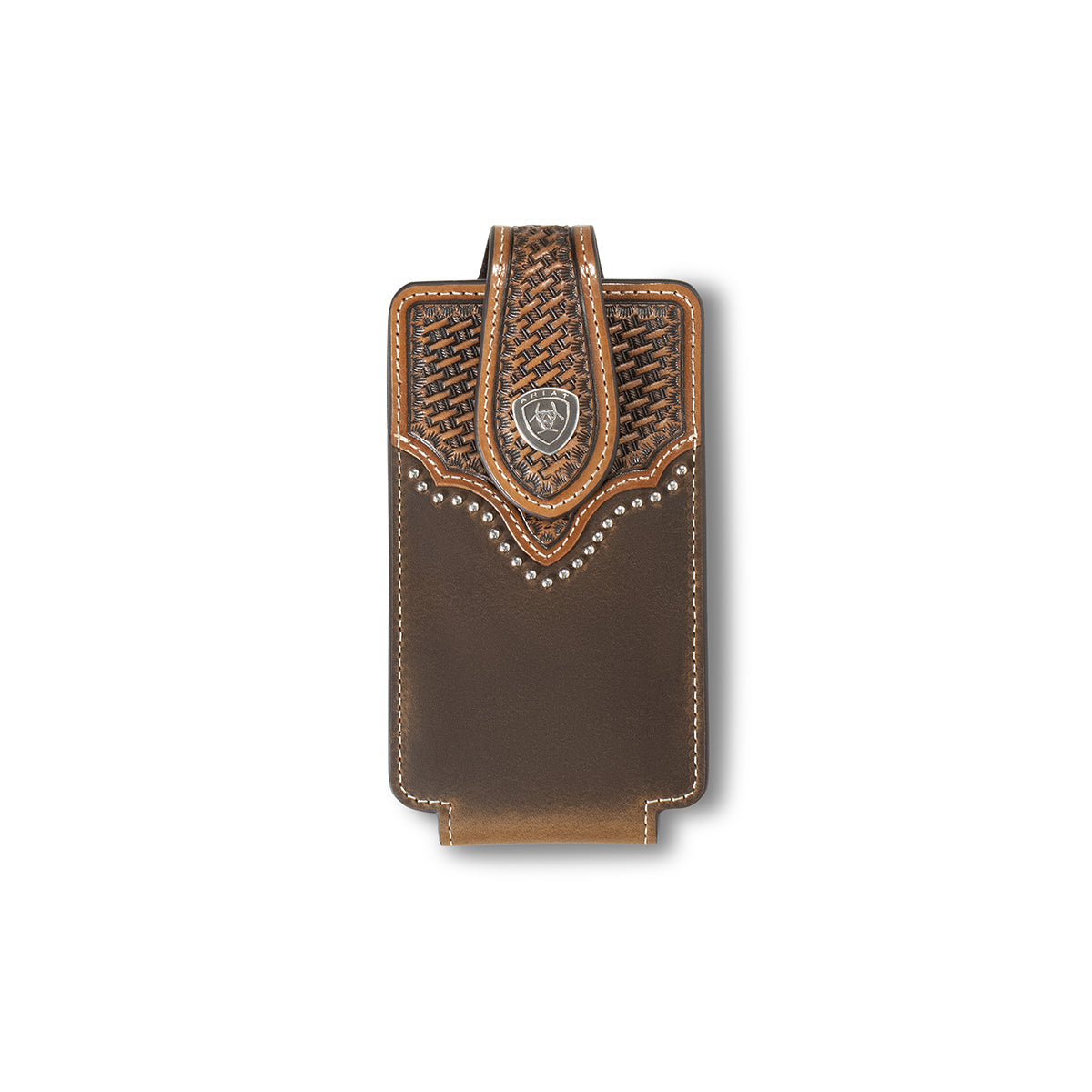 Funda para teléfono móvil grande con cuentas Ariat Brown