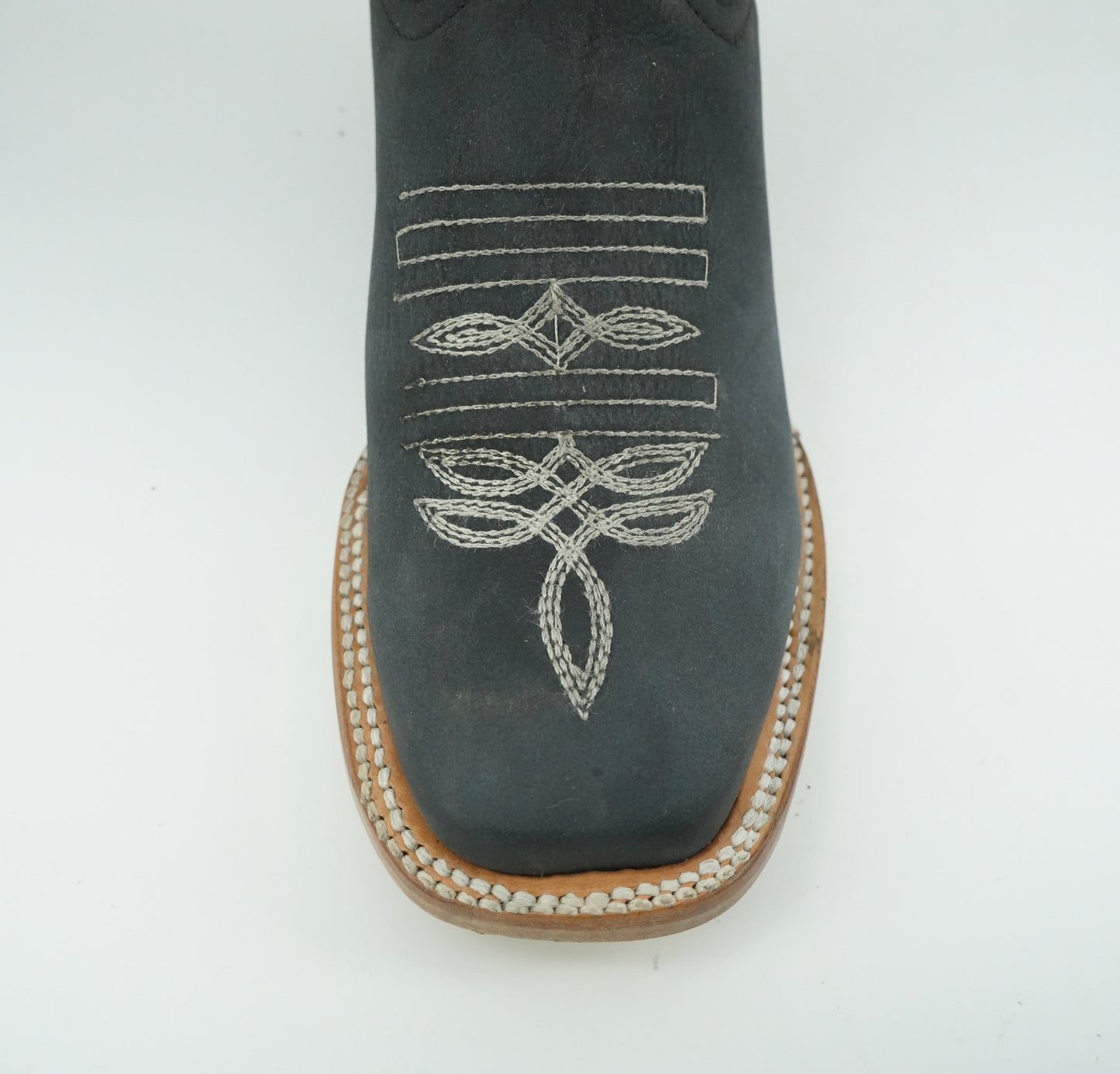 Centenario Women's Black Rustic Crazy Embroidered Square Toe Boot