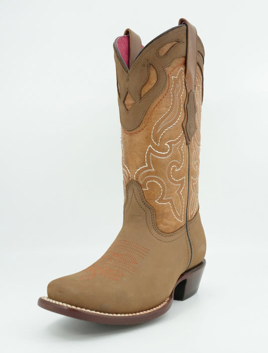 Quincy Women's Crazy Tan Narrow Square Toe Boot