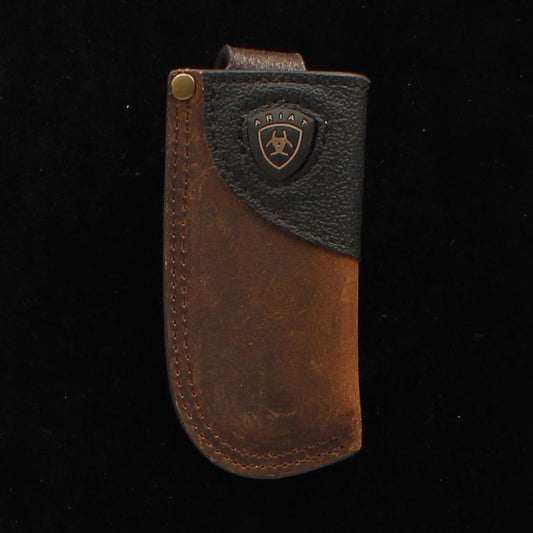 Ariat Dark Brown Logo Knife Sheath