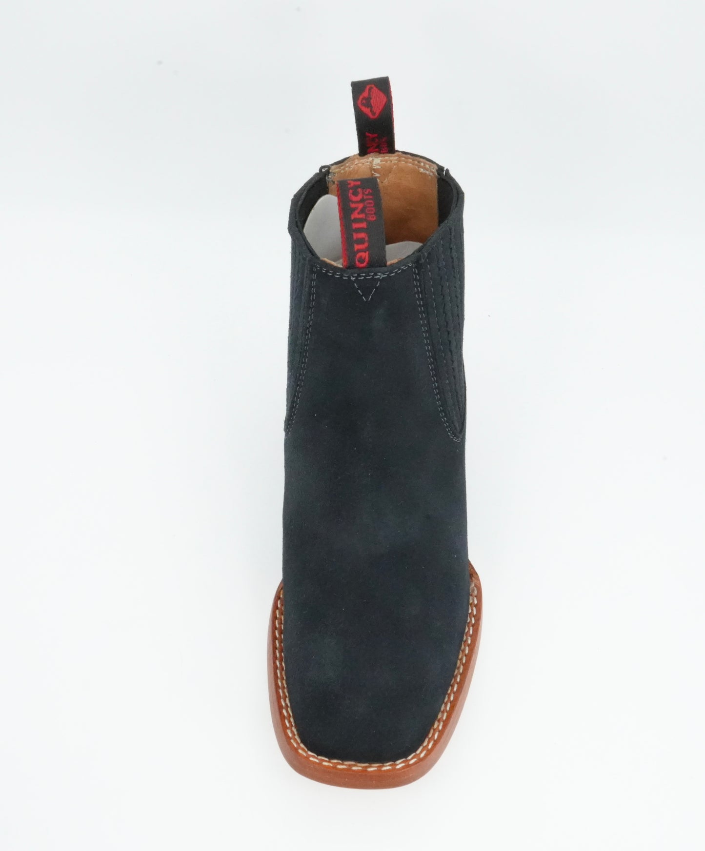 Quincy Kid's Suede Blue Jeans Short Boot