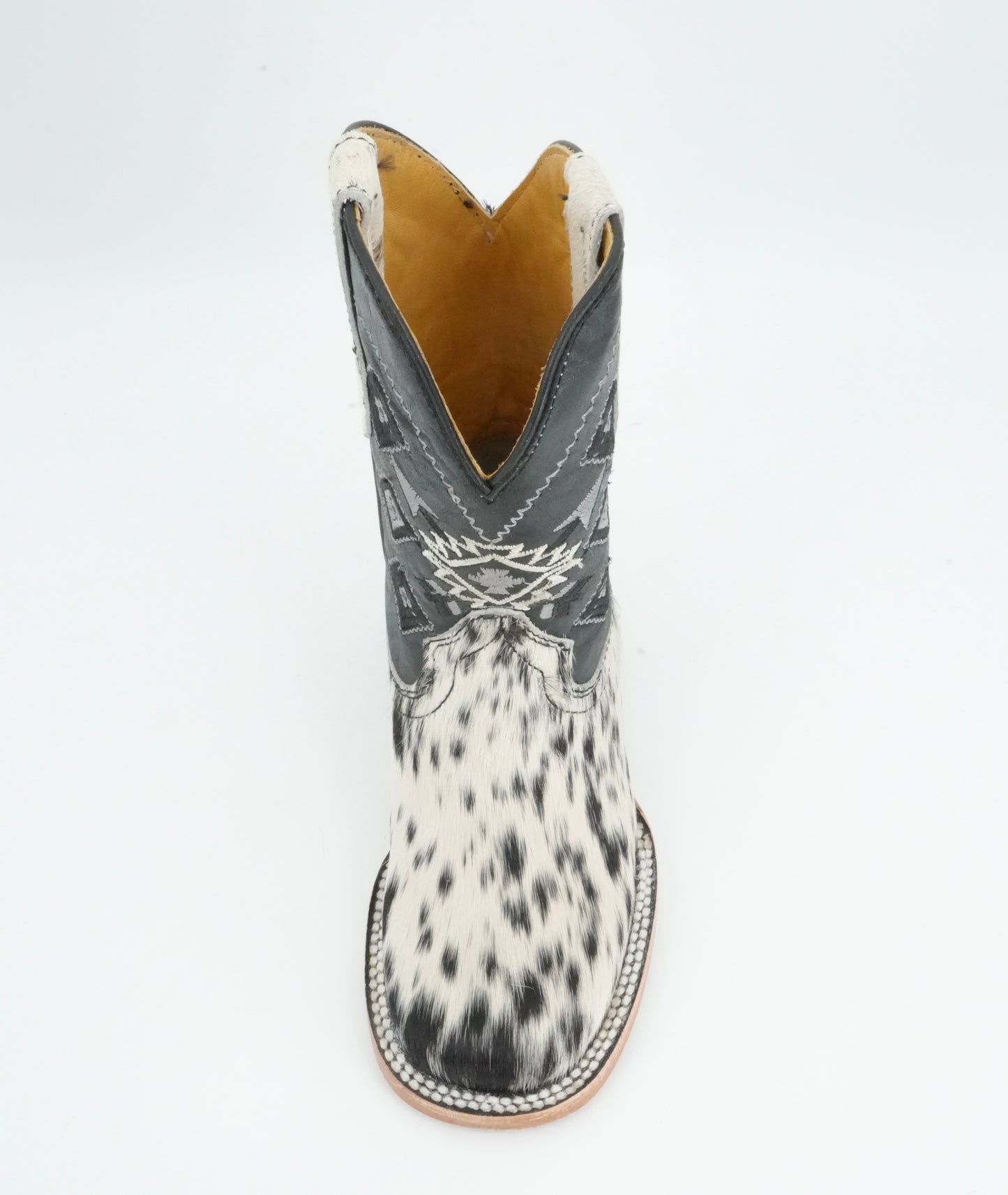 Rock'em Kid's Cow Hair White/Black Boots Size: 10 US / 17 MEX *AS SEEN ON IMAGE*