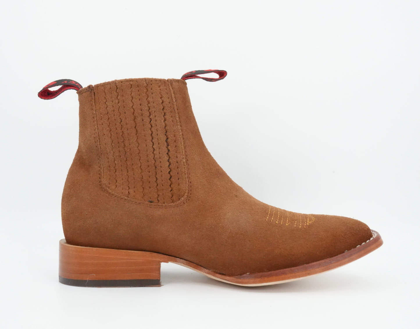 Quincy Kid's Suede Shedron Square Toe Short Boot
