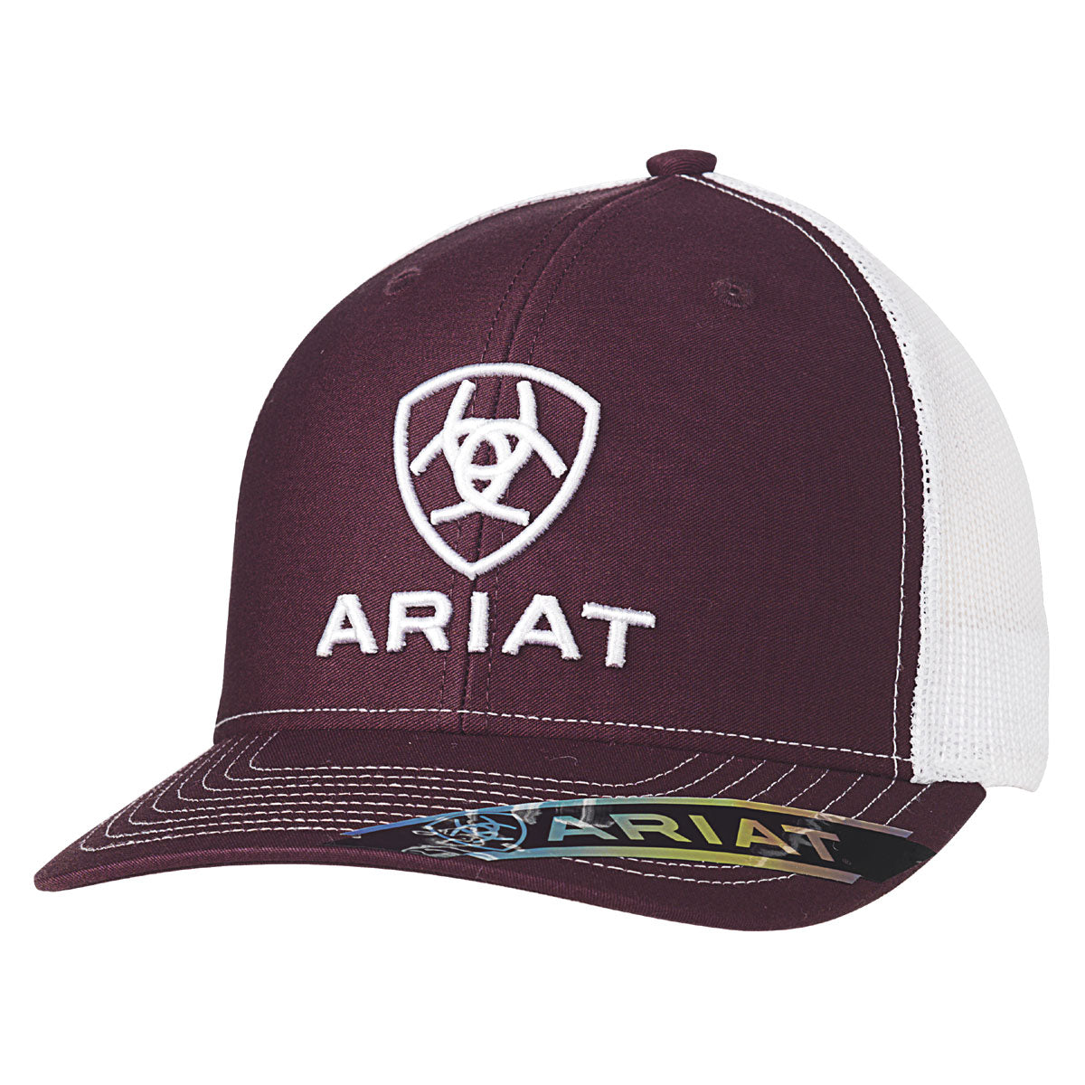 Gorra Ariat Logo Burdeos