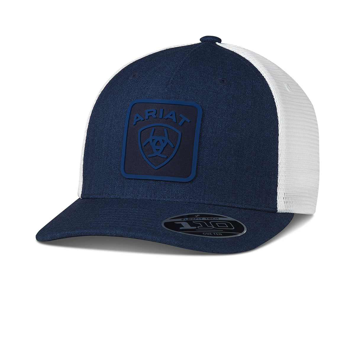 Ariat Flexfit 110 Snap Back Rubber Patch Blue Denim Cap