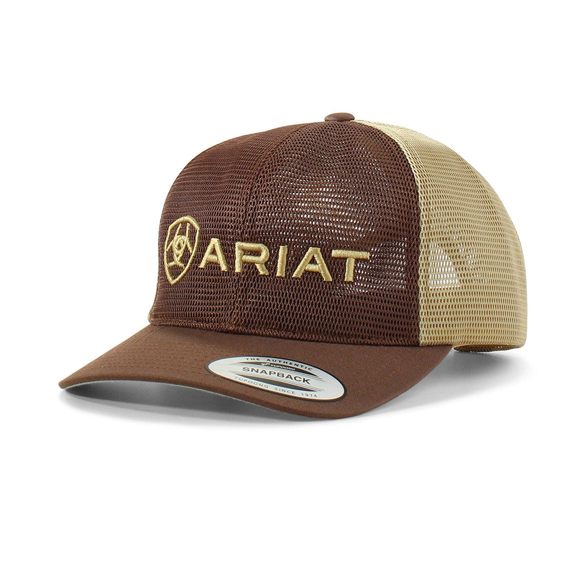 Gorra Ariat Brown de malla completa