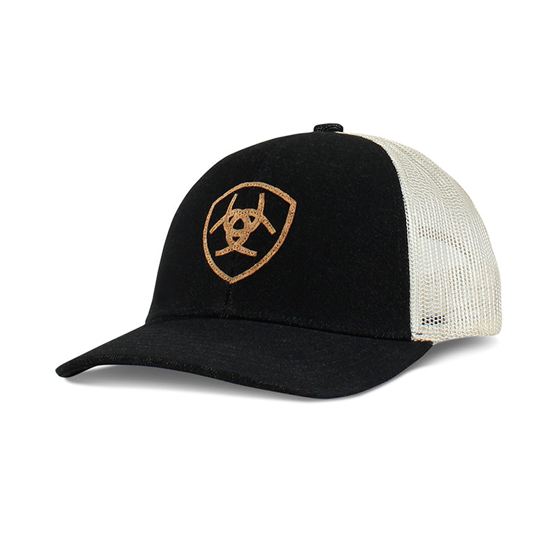 Gorra vaquera negra con logotipo Ariat