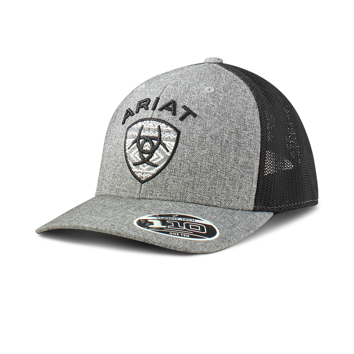 Ariat Tribal Logo Grey/Black Cap