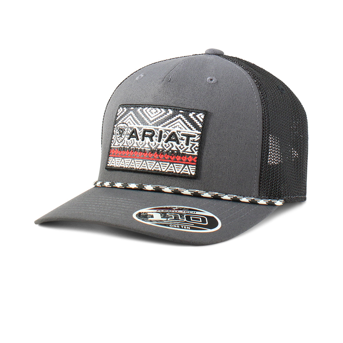 Ariat Tribal Logo Grey Cap