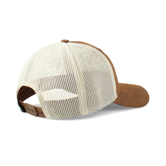 Gorra marrón con logo bordado floral Ariat