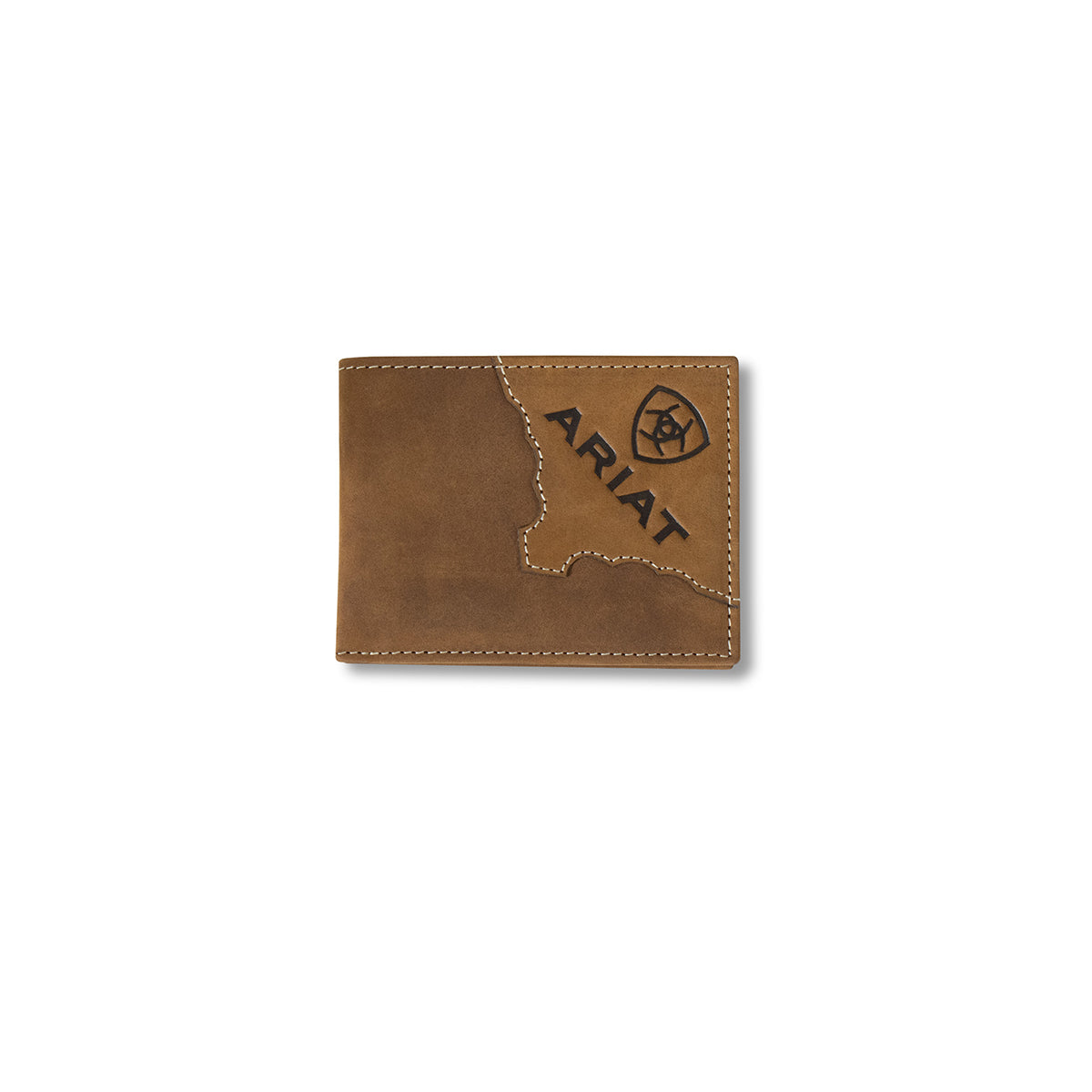 Ariat Stitched Tan Bi-Fold Wallet