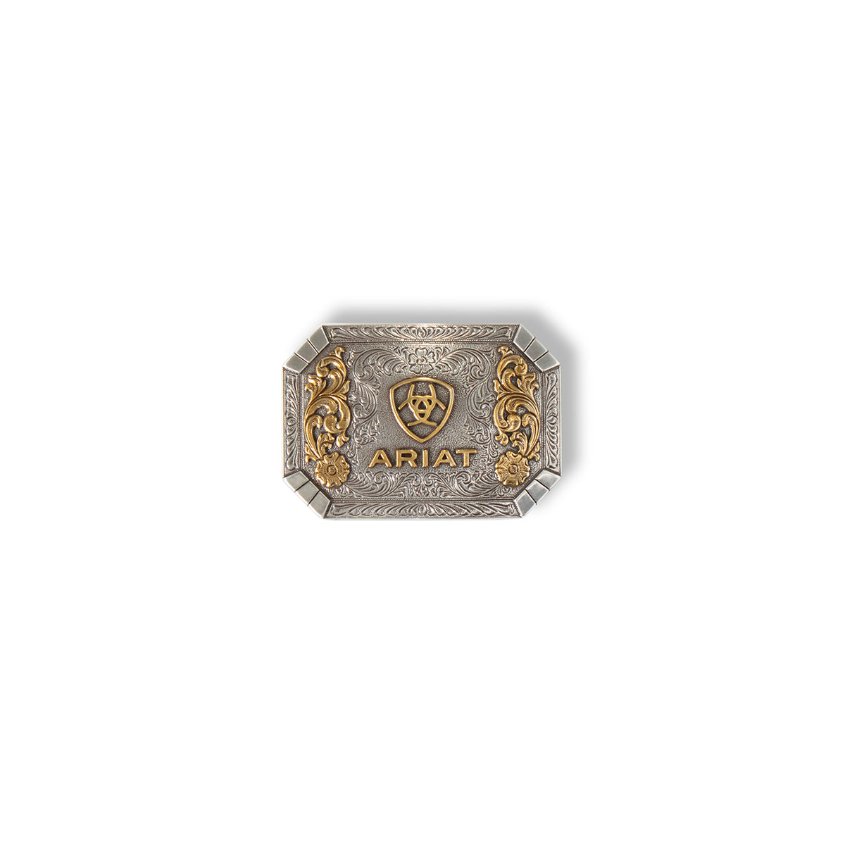 Ariat Silver & Gold Embossed Buckle