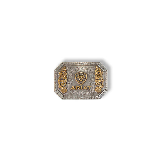 Ariat Silver & Gold Embossed Buckle