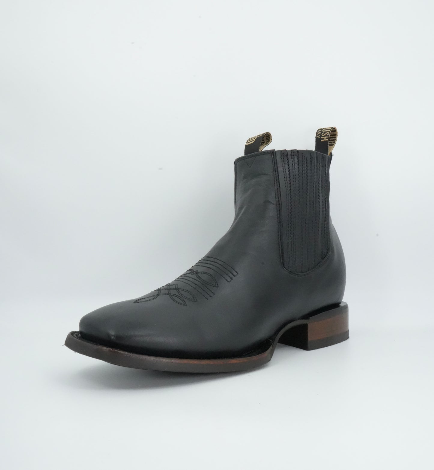 Goldrush Men’s Grasso Black Leather Short Boot