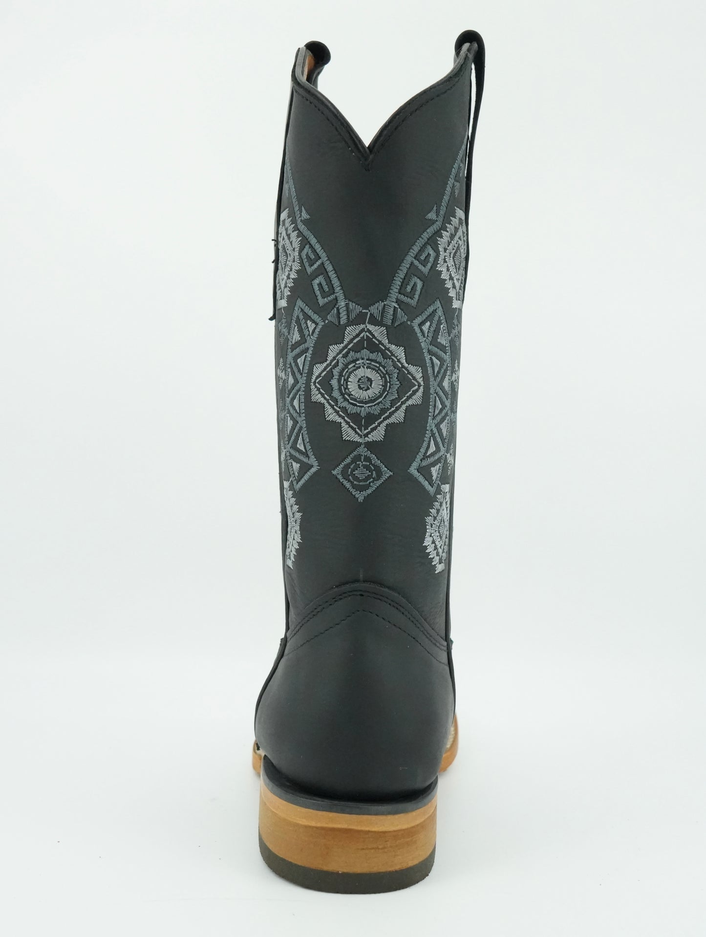 Potrero Boots Women's Crazy Black Wide Square Toe Boot
