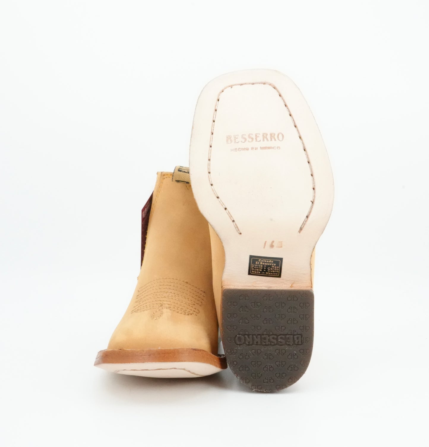 Besserro Kid's Nobuck Honey Short Boot