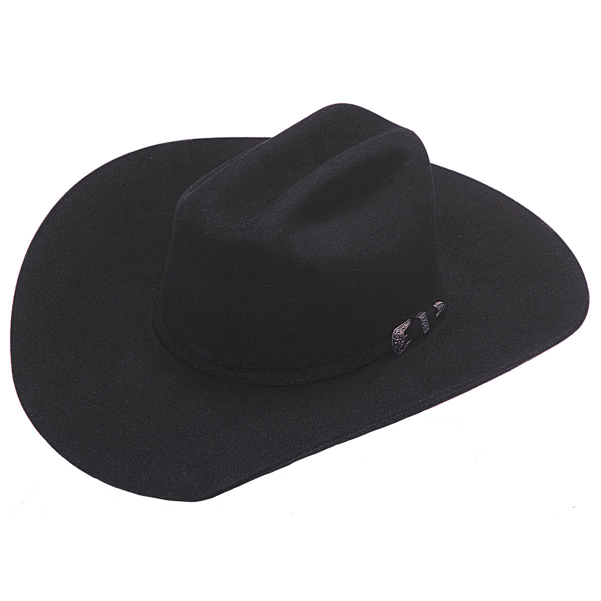 Ariat Sombrero occidental de fieltro de piel negra 6X para hombre