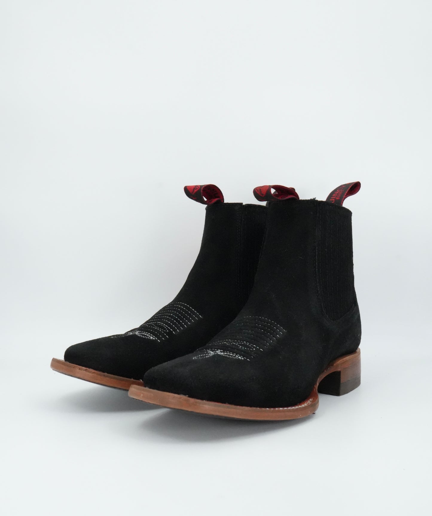 Quincy Men's Black Suede Leather Short Boot