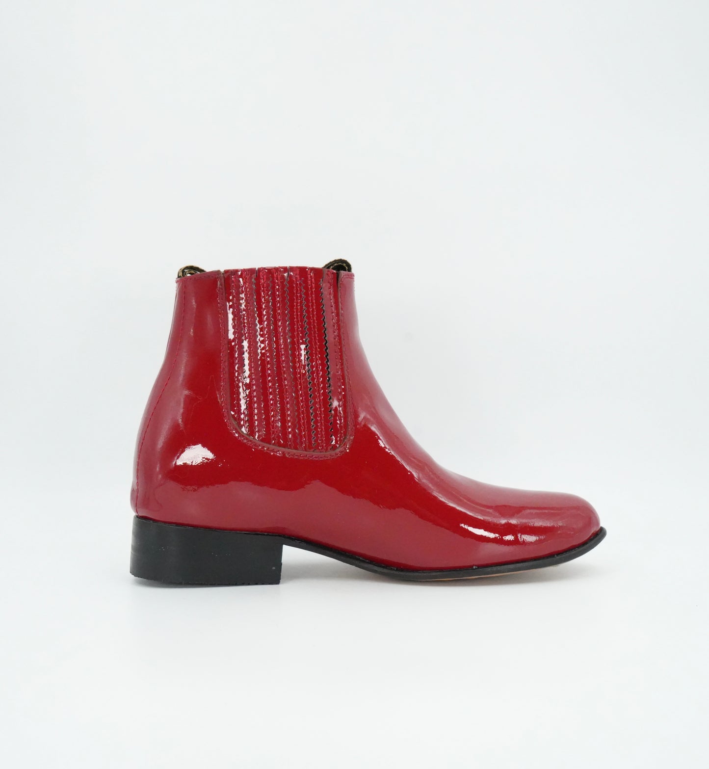 Falcon Kid's Charol Red Charro Short Boot