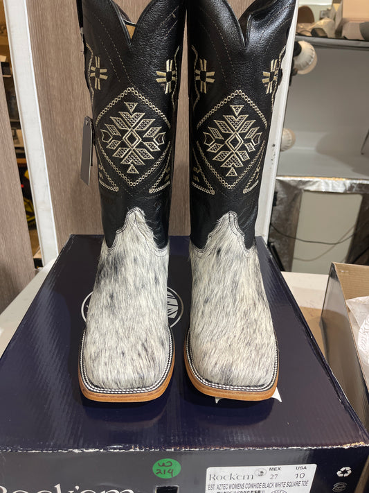 Rock'em Women's Aztec Cow Hair Boots Size: 10 *AS SEEN ON IMAGE*