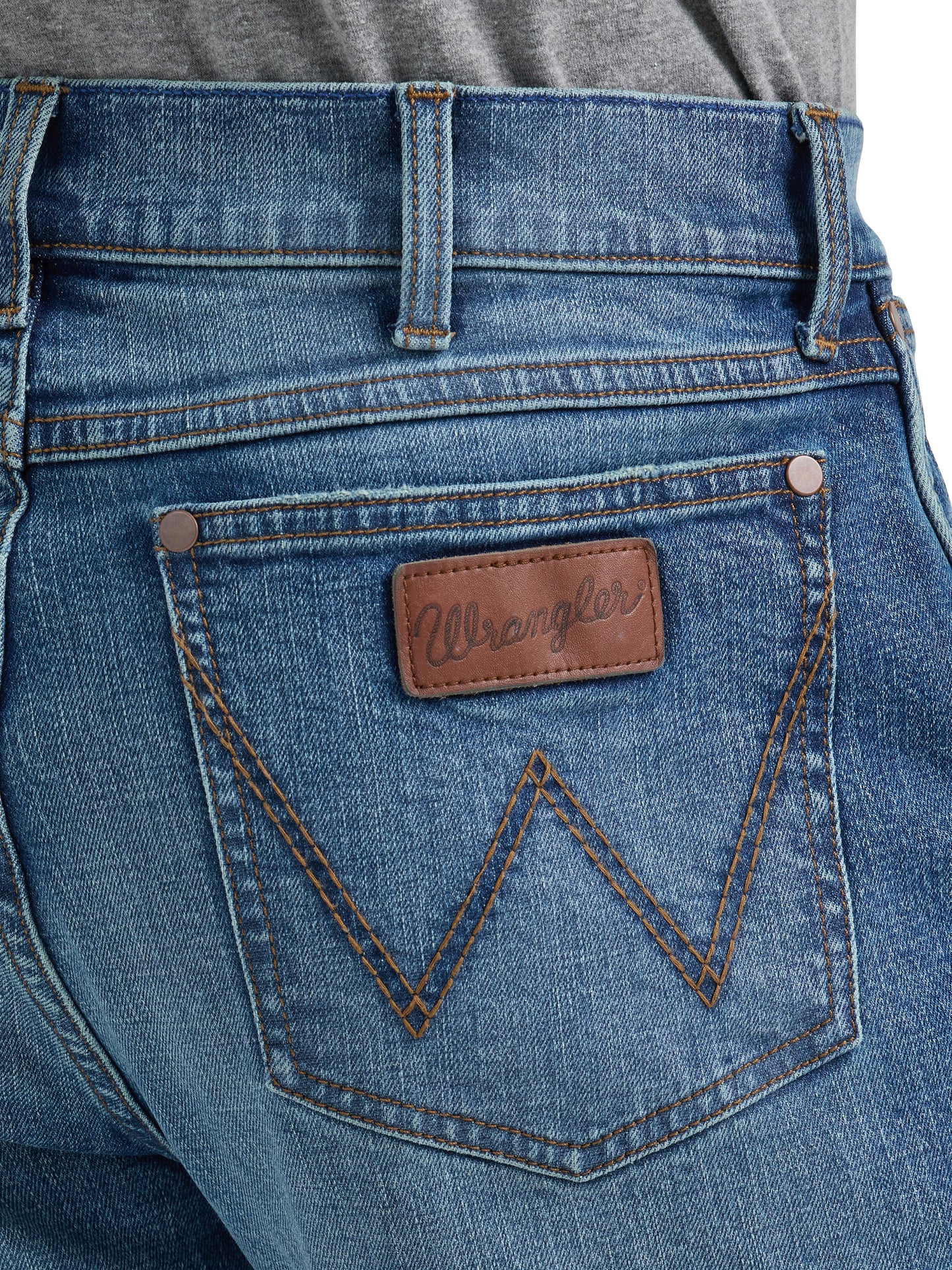 Wrangler Retro Slim Fit Blue-Medium Bootcut Jean
