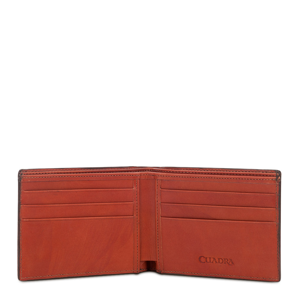 Cuadra Men's Brown Genuine Lizard Leather Bifold Wallet